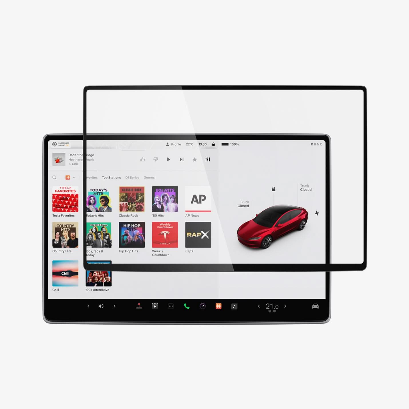 Tesla Series - Screen Protector GLAS.tR EZ Fit | 15.4 inch