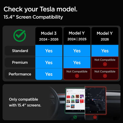 Tesla Series - Screen Protector GLAS.tR EZ Fit | 15.4 inch