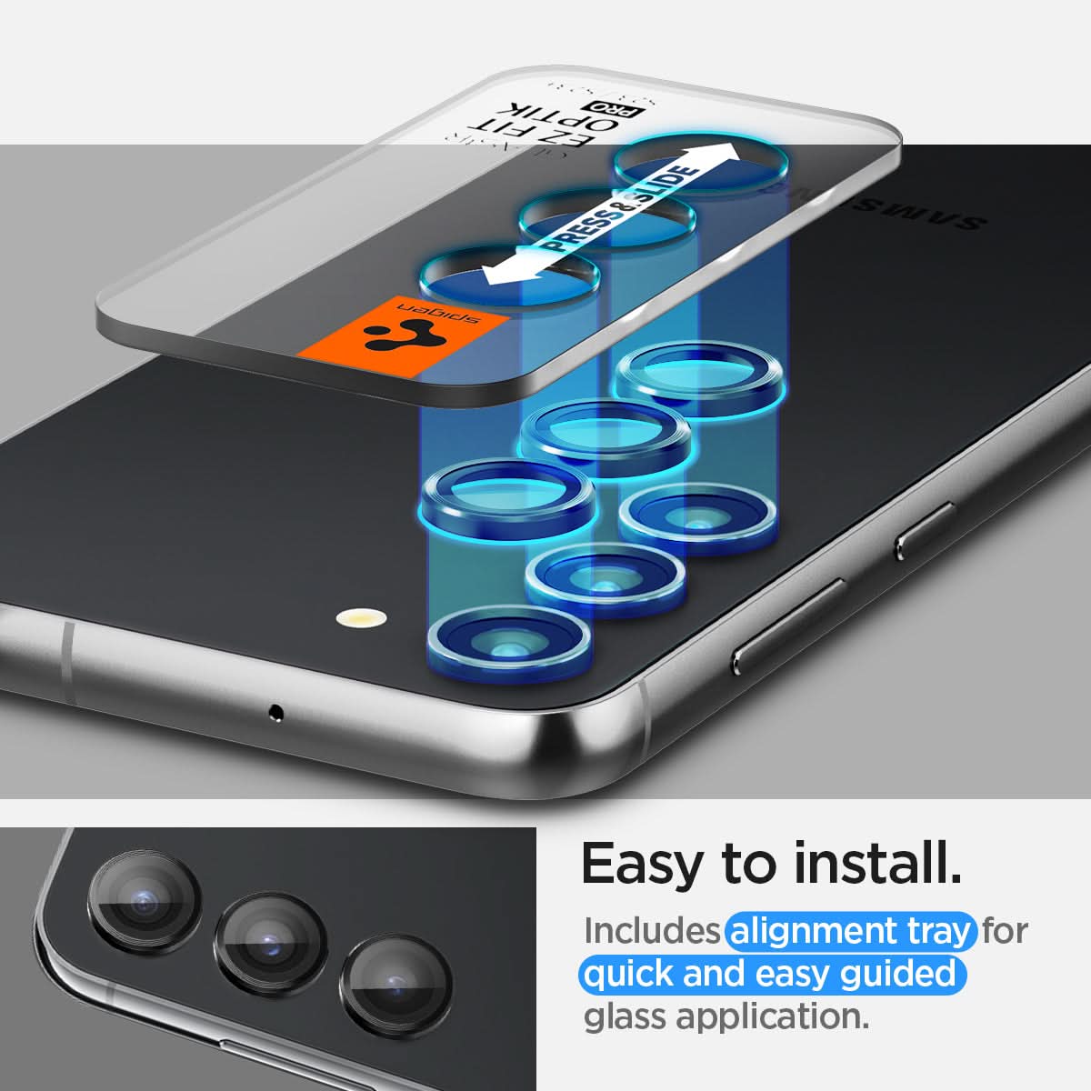 Galaxy S23 Series - Optik Pro EZ Fit Lens Protector