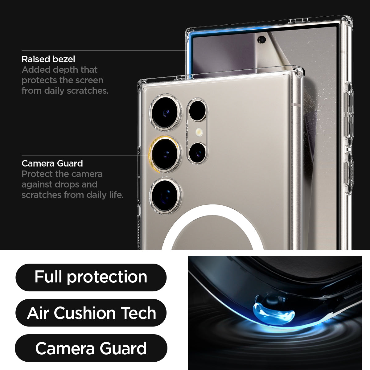 Galaxy S24 Series - Ultra Hybrid Metal Ring (Mag Fit)