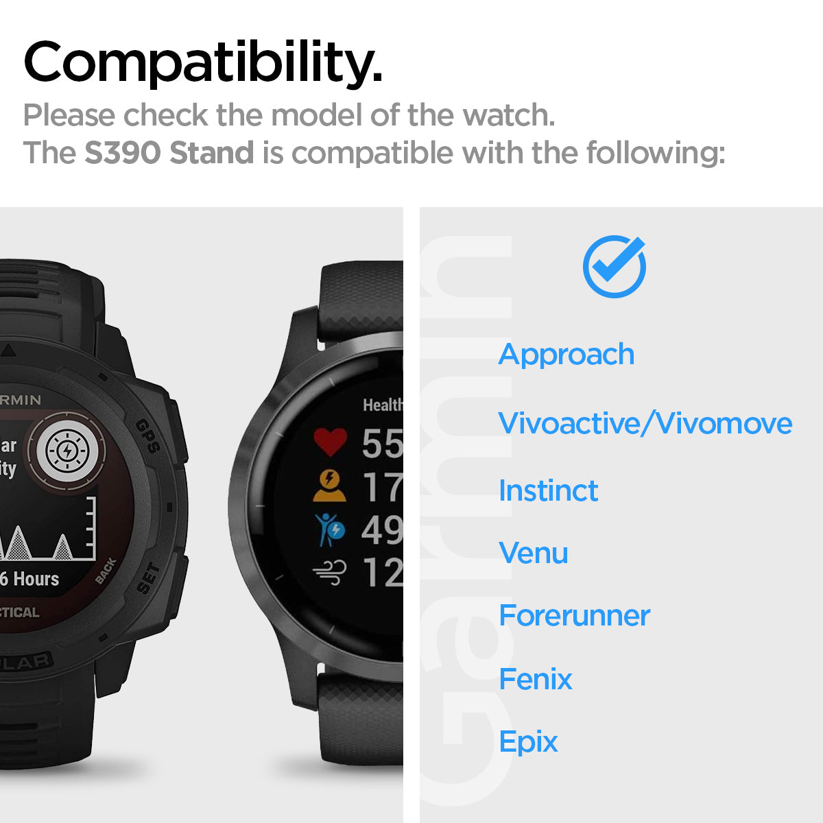 Garmin Watch Night Stand | S390