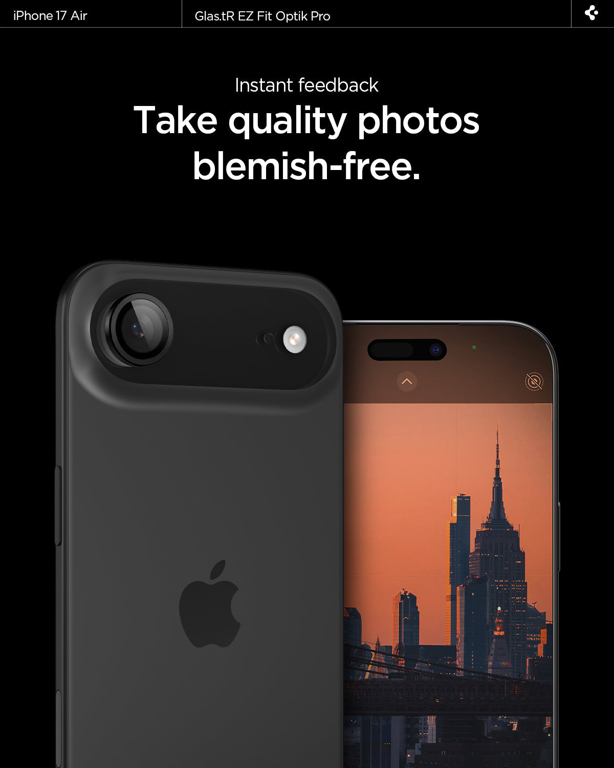 iPhone 17 Series - Optik Pro EZ Fit Lens Protector