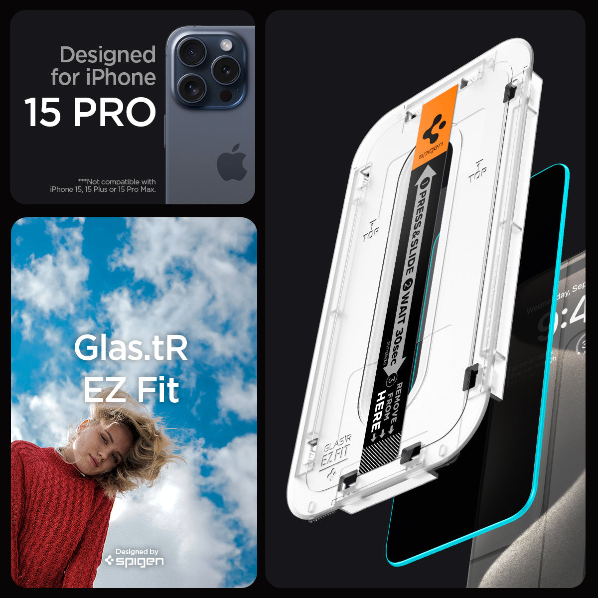iPhone 15 Series - GLAS.tR EZ Fit | Privacy