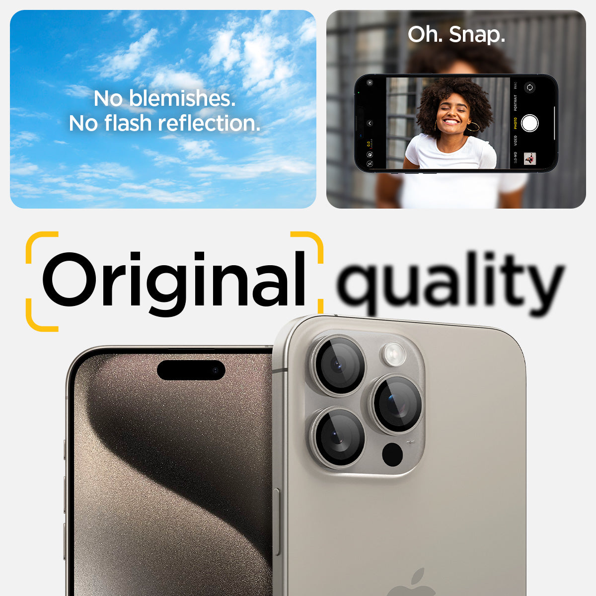 iPhone 15 Series - Optik Pro EZ Fit Lens Protector