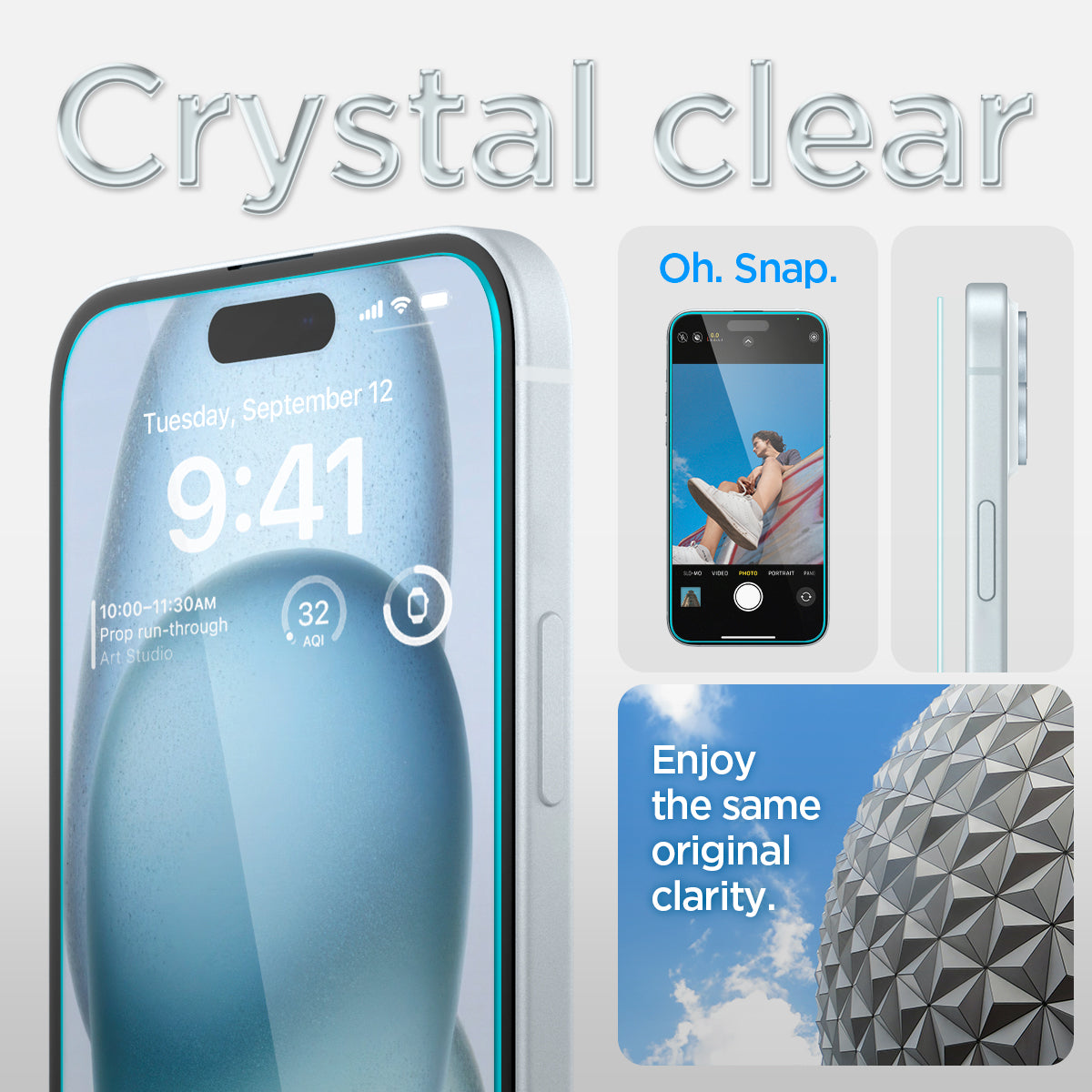 iPhone 15 Series - GLAS.tR EZ Fit | Sensor Protected