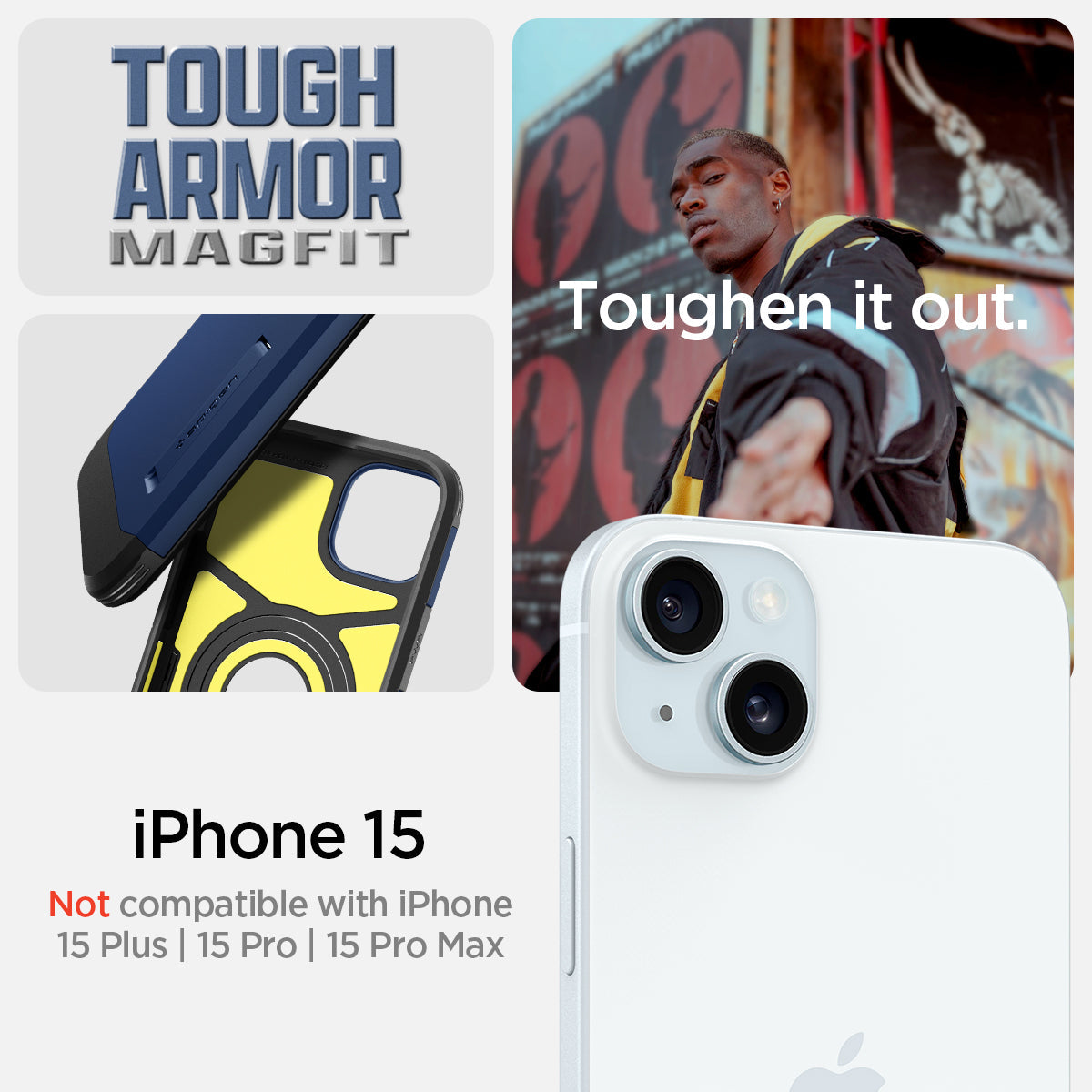 iPhone 15 Series - Tough Armor (Mag Fit)