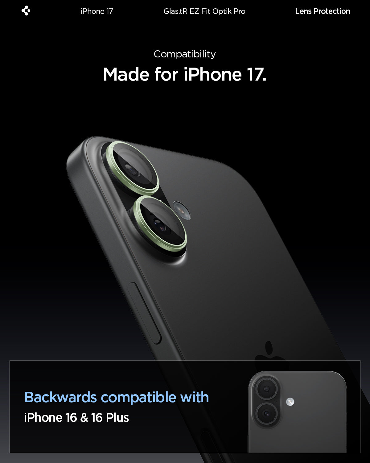 iPhone 17 Series - Optik Pro EZ Fit Lens Protector