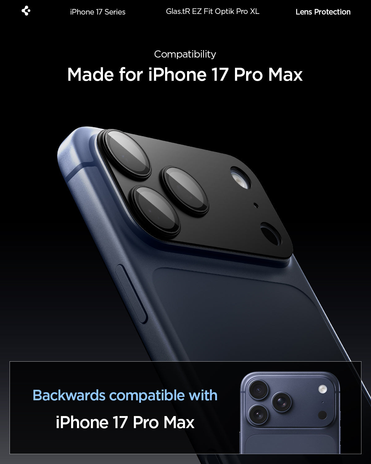 iPhone 17 Series - Optik Pro XL EZ Fit Lens Protector