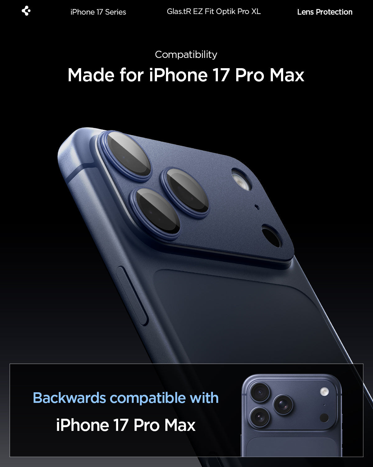 iPhone 17 Series - Optik Pro XL EZ Fit Lens Protector