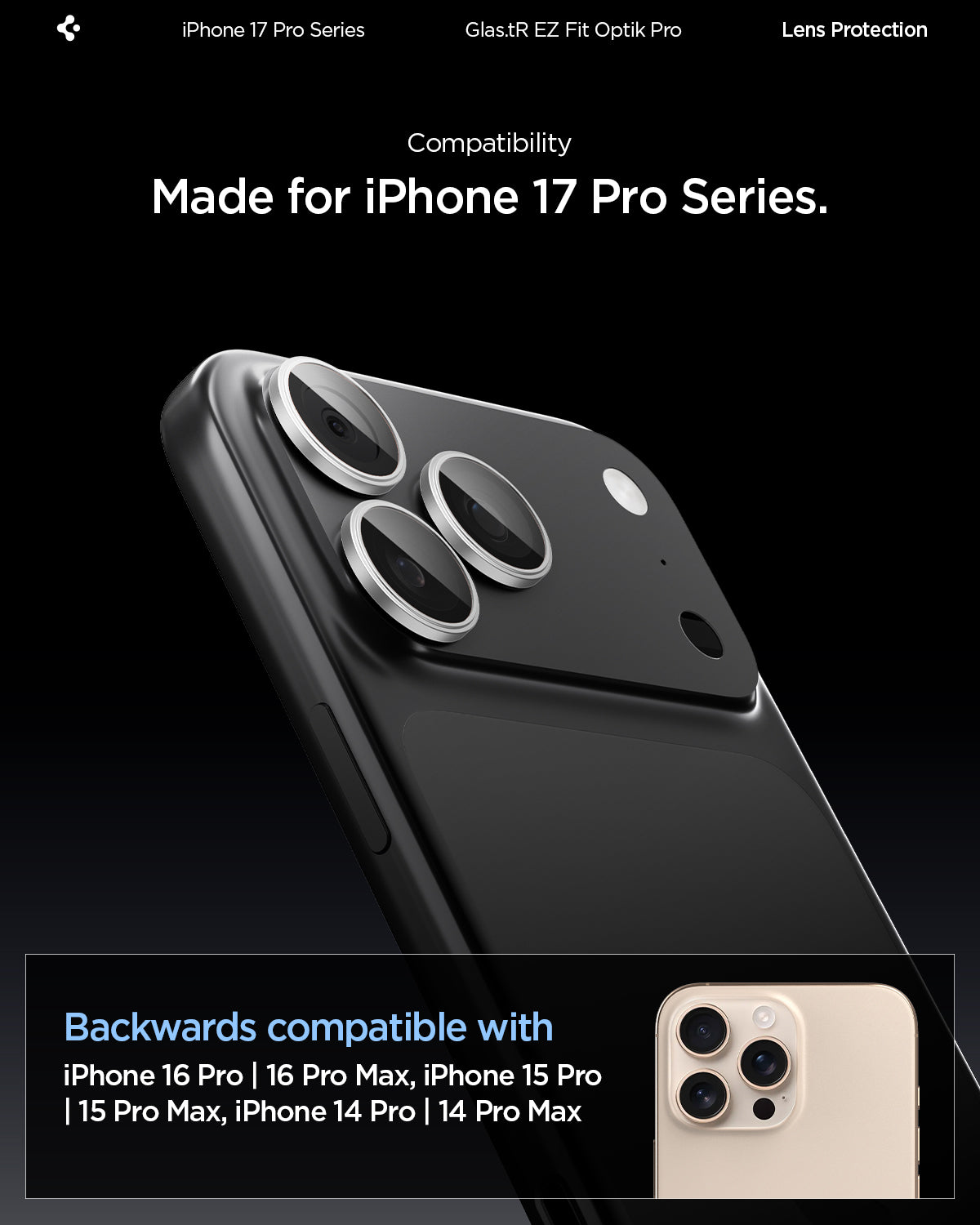 iPhone 17 Series - Optik Pro EZ Fit Lens Protector