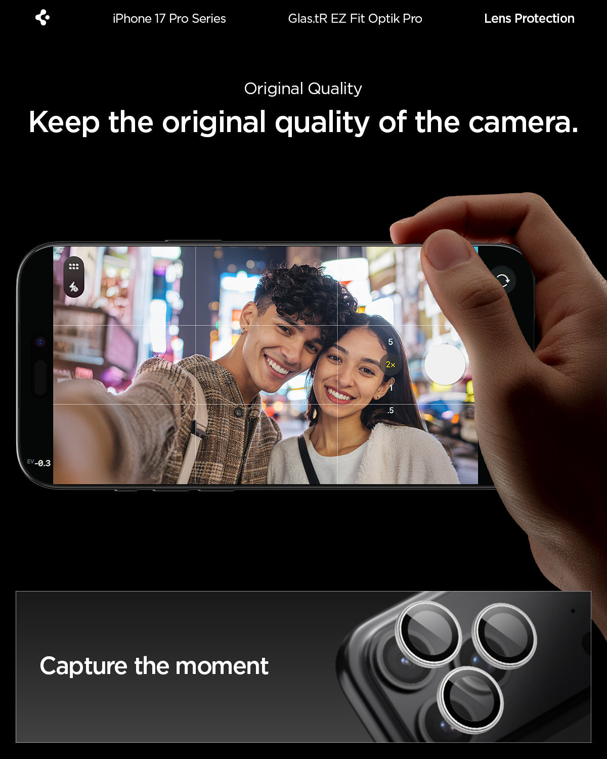 iPhone 17 Series - Optik Pro EZ Fit Lens Protector