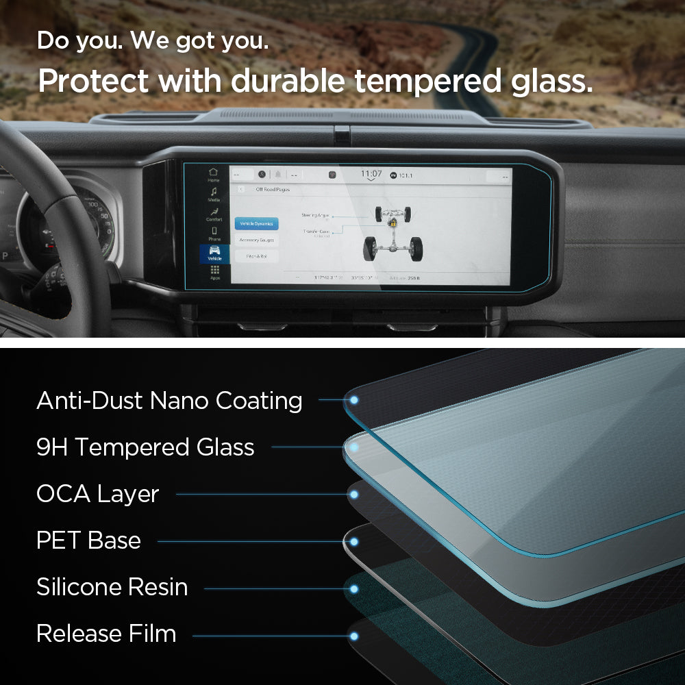 Jeep Models - Screen Protector GLAS.tR SLIM