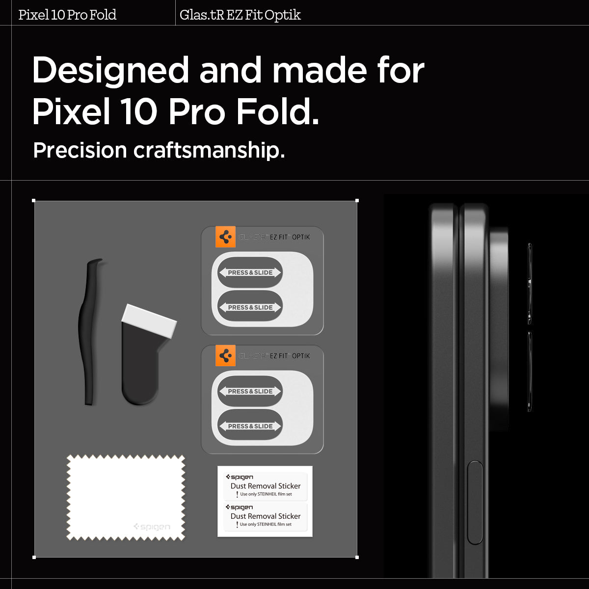 Pixel 10 Series - Optik EZ Fit Lens Protector