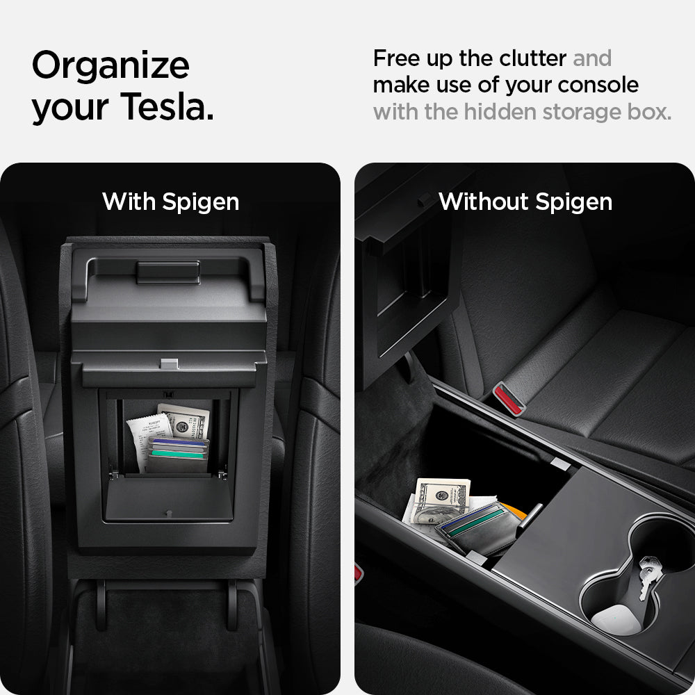 Tesla Series - Center Console Hidden Storage Box | TO221