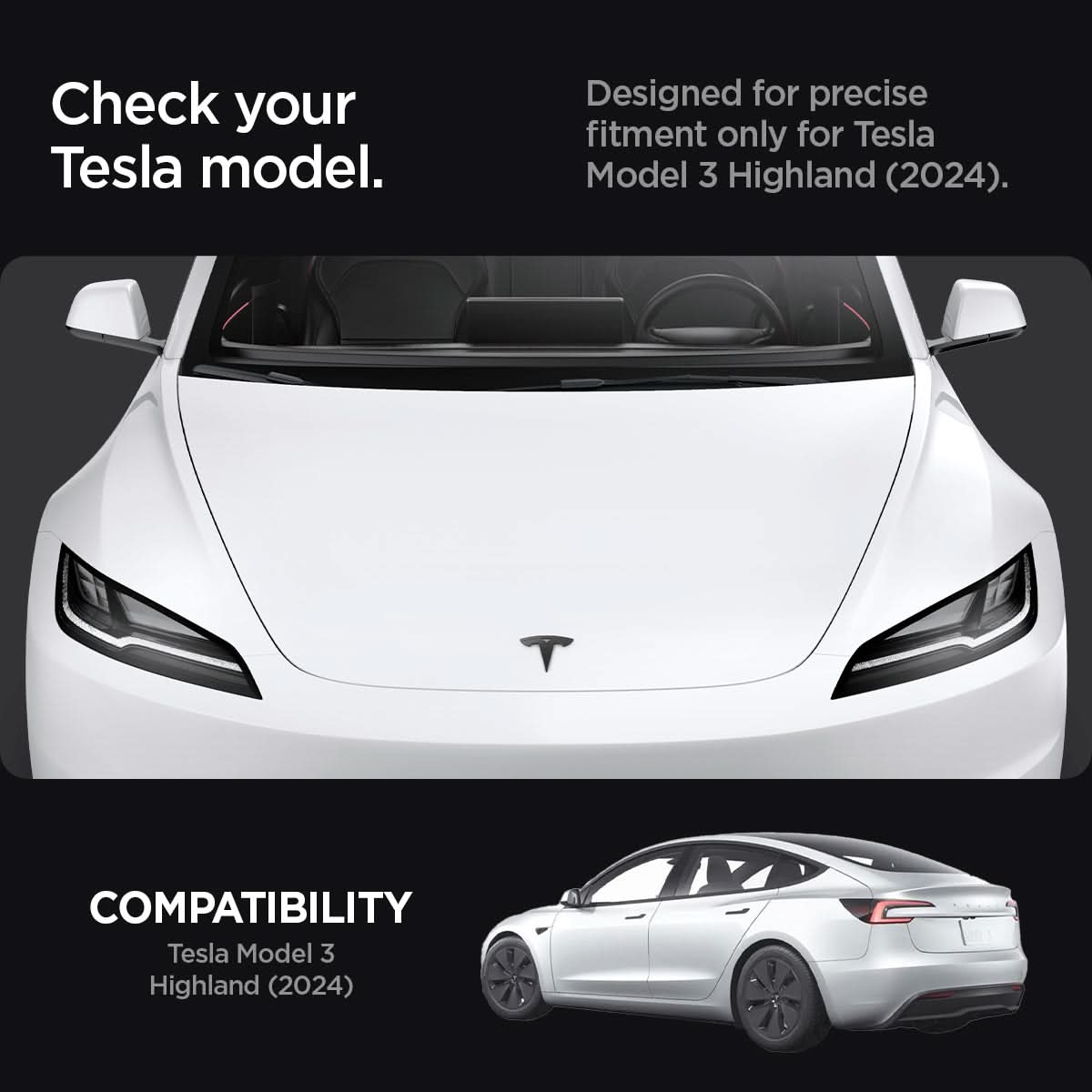 Tesla Series - Front Emblem Logo