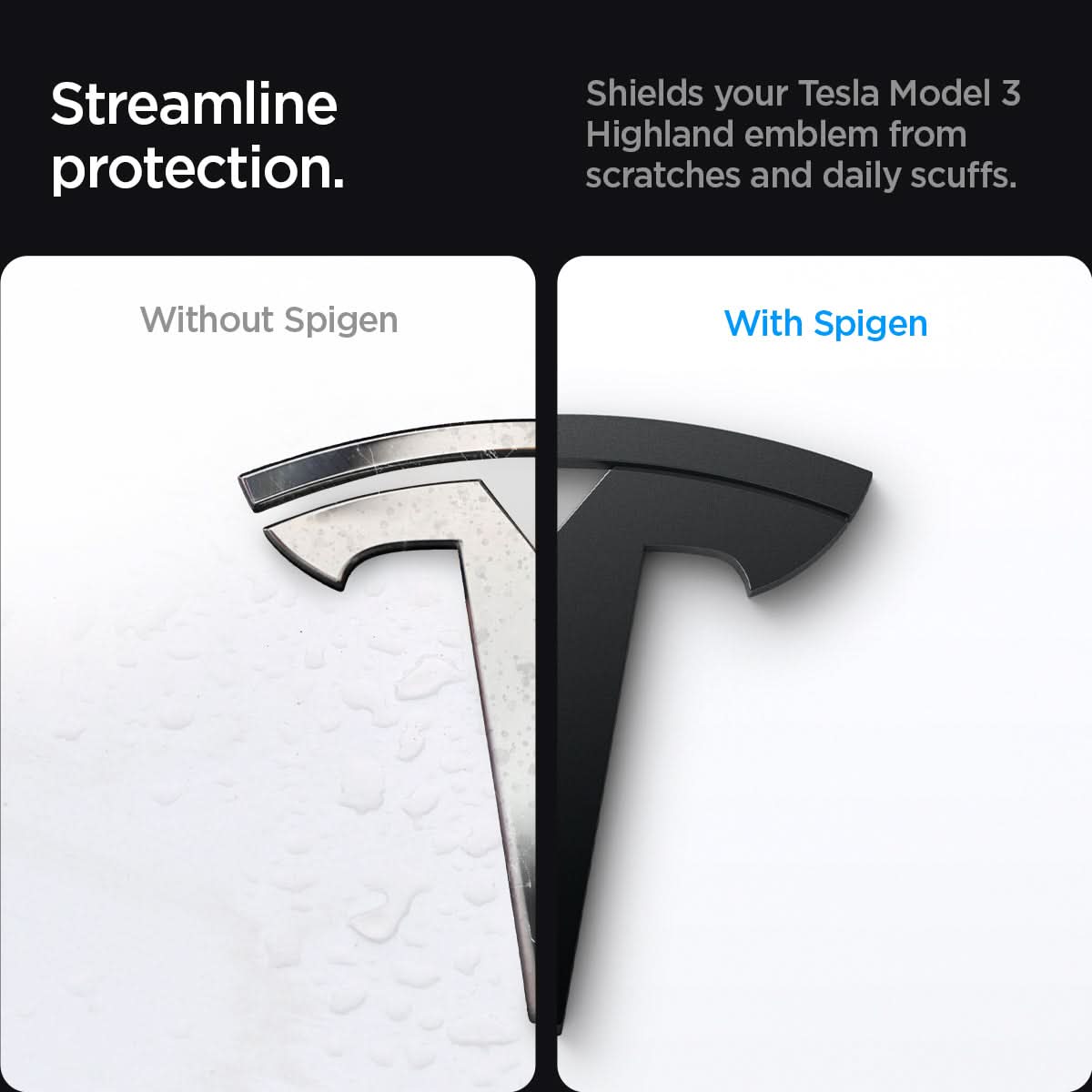 Tesla Series - Front Emblem Logo