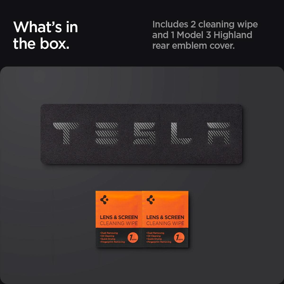 Tesla Series - Rear Emblem Logo Cover | TO322H