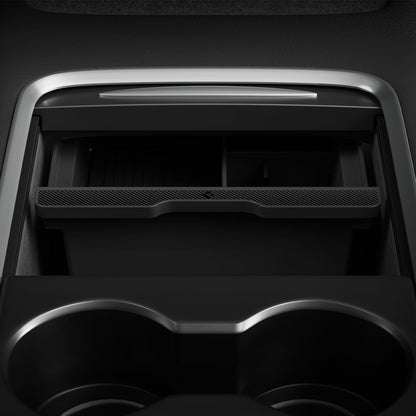 Tesla Series - Sliding Center Console Organizer Upper Tray | 4-Section
